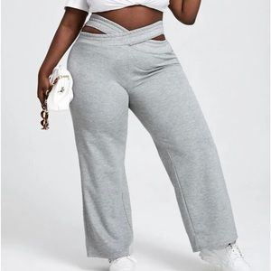 SXY Plus Solid Criss Cross Elastic Waist
Sweatpants